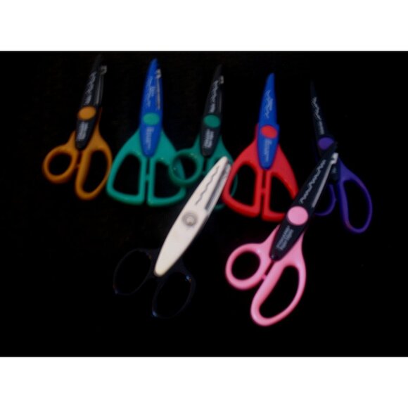 Lot 7 Paper Edgers Decorative Edge Scissors FISKARS / CREATIVE MEMORIES - Picture 2 of 3